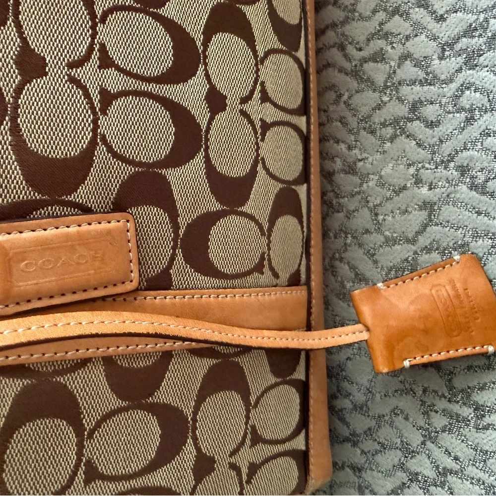 Coach Vintage Signature Satchel Handbag Y2K